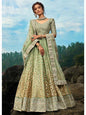 Myra Pastel Green Art Silk Lehenga