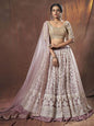 Myra Lilac Embroidered Soft Net Lehenga
