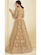 Myra Golden Heavy Embroidered Net Bridal Lehenga