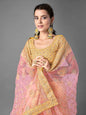 Myra Latest Yellow Heavy Embroidered Art Silk Bridal Lehenga