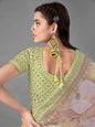 Myra Pista Heavy Embroidered Art Silk Bridal Lehenga