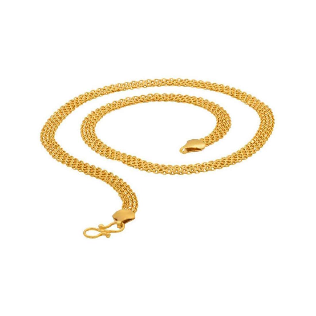 Gold-Polished Alloy Classic Unisex Chain - The Pari