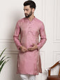 Sojanya Ethnic Motifs Jacquard Silk Cotton Kurta