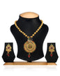 Gold-Polished Alloy Peacock Shape Multi Necklace Set - The Pari