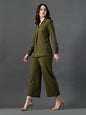 Myshka Women's Olive Everyday Lounge Set
