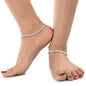 AanyaCentric Silver Plated Traditional Anklets Payal - Classic and Stylish for Women and Girls