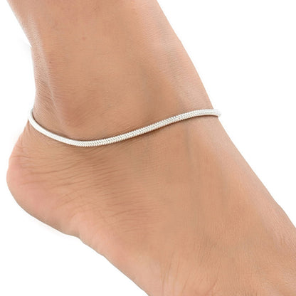 AanyaCentric Silver Plated Traditional Anklets Payal - Classic and Stylish for Women and Girls