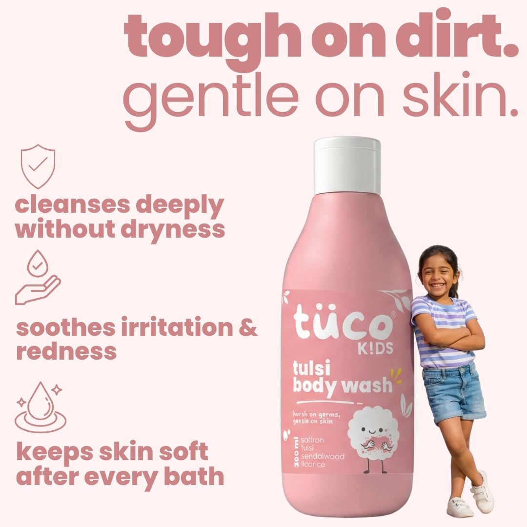 TuCo Intelligent Kids Grime Master Shower Gel With Tulsi, Saffron & Sandalwood