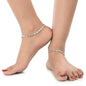 AanyaCentric Silver Plated Traditional Anklets Payal - Classic and Stylish for Women and Girls