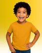 Chilins Kids Round Neck T-Shirt Half Sleeves 100% Cotton Plain Solid Color Tshirt