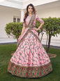 Myra Pink Silk Heavy Embroidered Lehenga