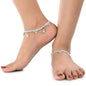 AanyaCentric Silver Plated Traditional Anklets Payal - Classic and Stylish for Women and Girls