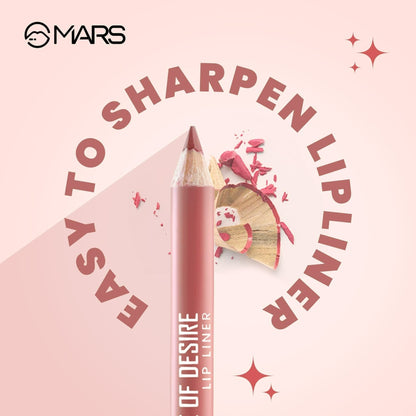 MARS Cosmetics Edge of Desire Lip Liner With Holder - Set A