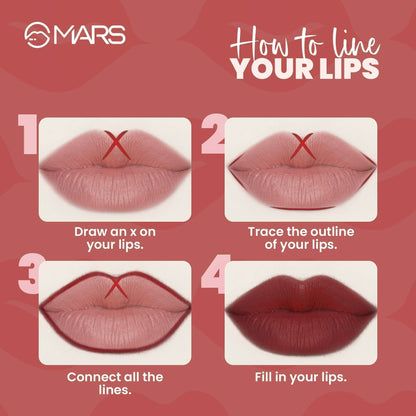 MARS Cosmetics Edge of Desire Lip Liner With Holder - Set A