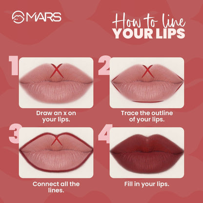 MARS Cosmetics Edge of Desire Lip Liner With Holder - Set B