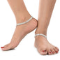 AanyaCentric Silver Plated Traditional Anklets Payal - Classic and Stylish for Women and Girls
