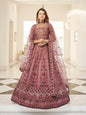Myra Rust Orange Heavy Embroidered Designer Lehenga