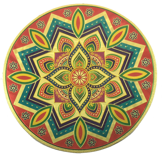 Stickerbazaar Micro Golden Embossing Rangoli Stickers