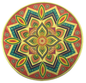 Stickerbazaar Micro Golden Embossing Rangoli Stickers