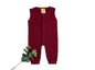 Sunshine Baby Cute Organic Muslin Cotton Sleeveless Full Length Rompers For Babies - Maroon