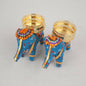Kundan HandiKrafts Elephant Candle Holders (Pair) - Assorted