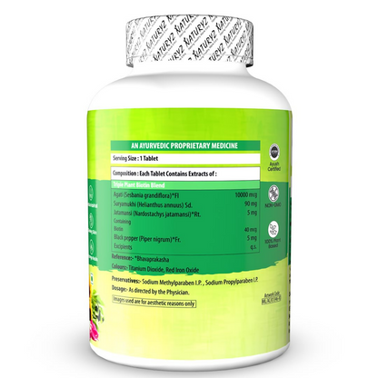 Naturyz Veda Triple Plant Biotin For Hair Growth Tablets