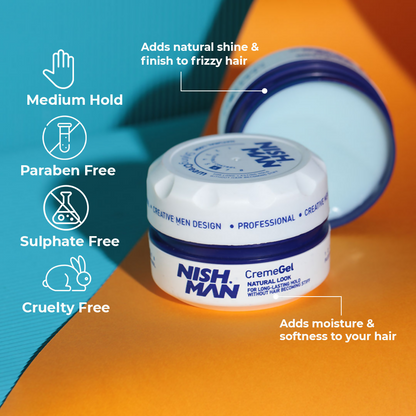 NishMan Hair Styling Cream Natural Look