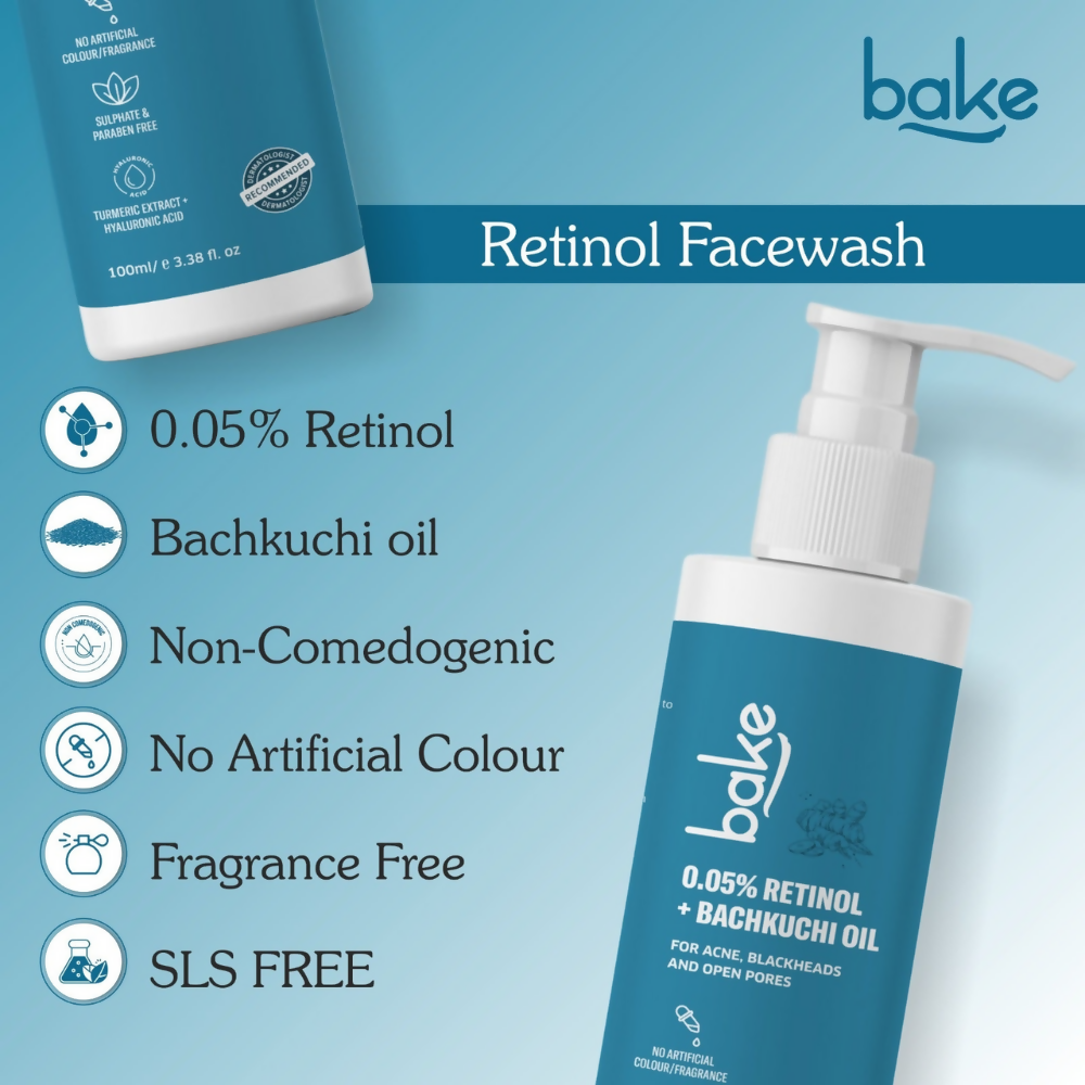 Bake 0.05% Retinol Face Cleanser
