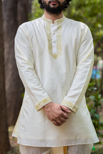 Gleaming Gold Designer Kurta set by Hilo Design