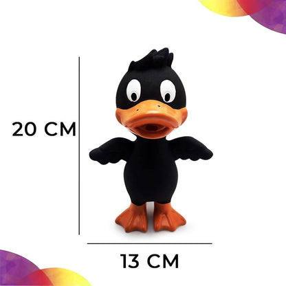 Goofy Tails Latex Dog Toys Duck - Black