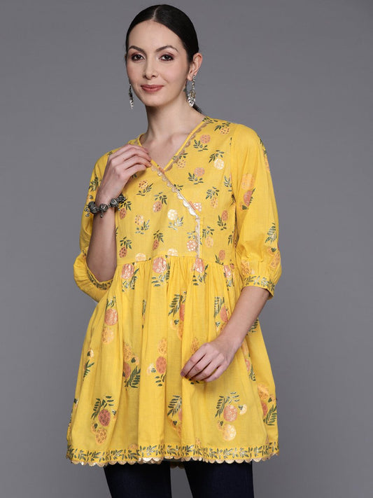Ahalyaa Floral Printed Embellished Tunic