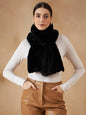 InWeave Women's Black Faux Fur Neck Warmer