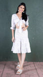 Noroke Sustainable fabric | Bemberg Polka Dot Skirt Co-Ord Set Women - White