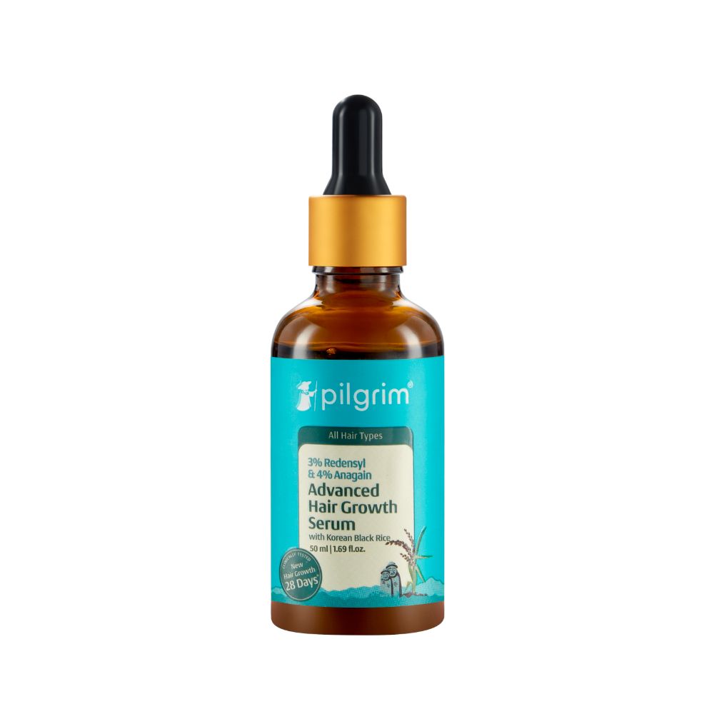 Pilgrim Redensyl 3% + Anagain 4% + 5% Capilia Stem Advanced Hair Growth Serum with Korean Black Rice