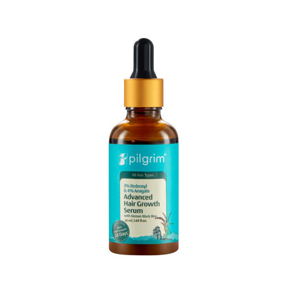 Pilgrim Redensyl 3% + Anagain 4% + 5% Capilia Stem Advanced Hair Growth Serum with Korean Black Rice
