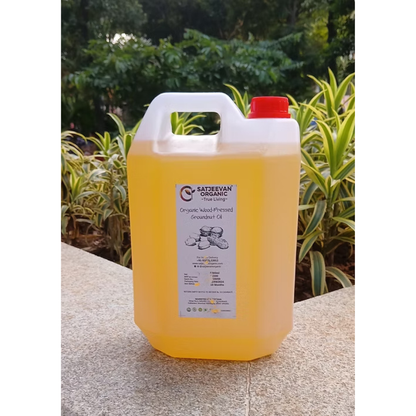 Satjeevan Organic Wood-Pressed Groundnut Oil