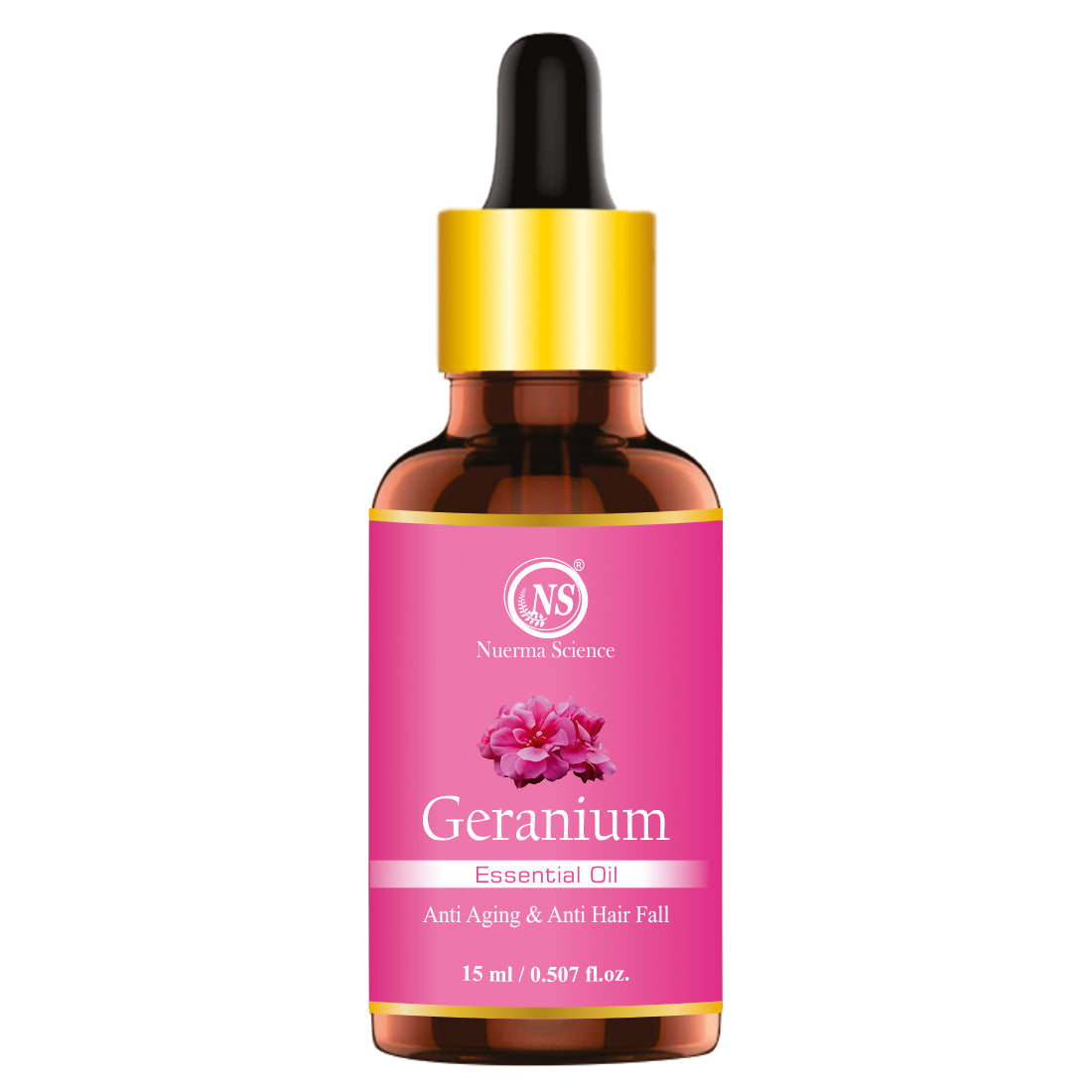 Nuerma Science Geranium Essential Oil for Healthy Skin & Hair