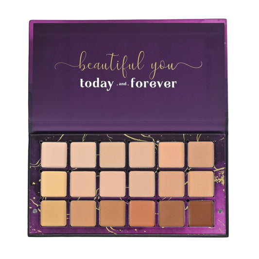 Aflairza The Flawless Edit Conceal & Correct Palette with 18 Super-Creamy Shades