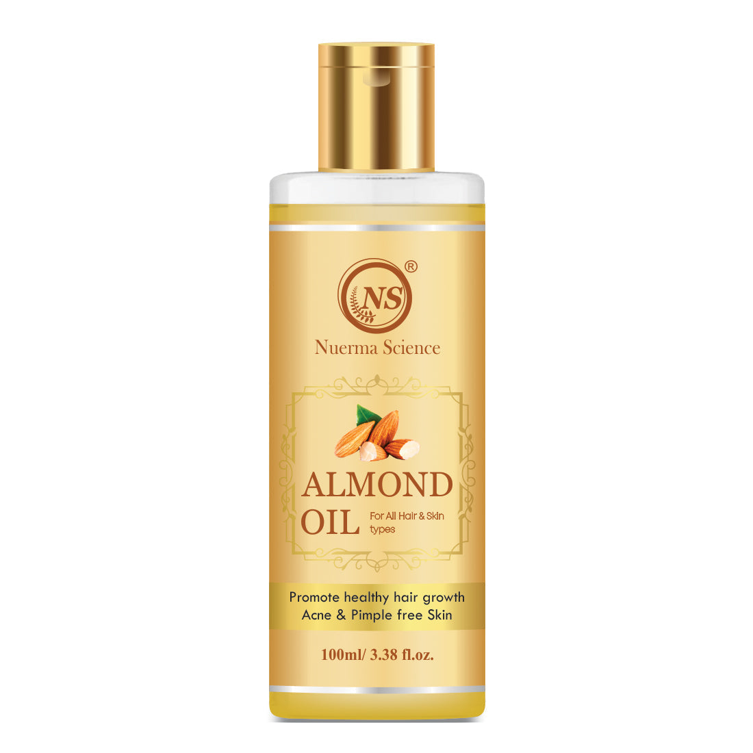 Nuerma Science Pure Almond Hair Oil for Natural Hair Growth