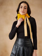 InWeave Women's Yellow Fur Neckpiece