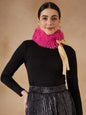 InWeave Women's Light Pink Fur Neckpiece