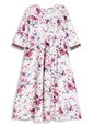Ahalyaa Girls Printed A-Line Maxi Kids Ethnic Dresses