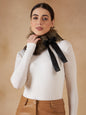 InWeave Women's Beige Print Fur Neckpiece