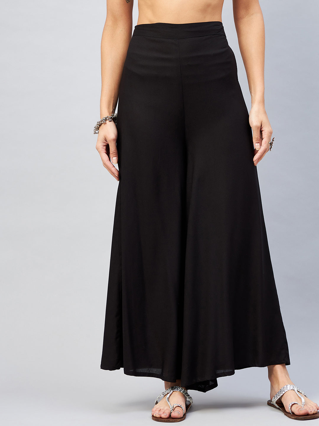 InWeave Solid Black Palazzo