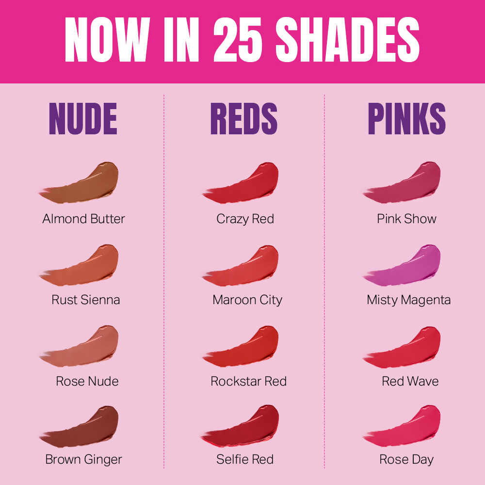 Elle 18 Color Pop Matte Lip Color - R34 Selfie Red