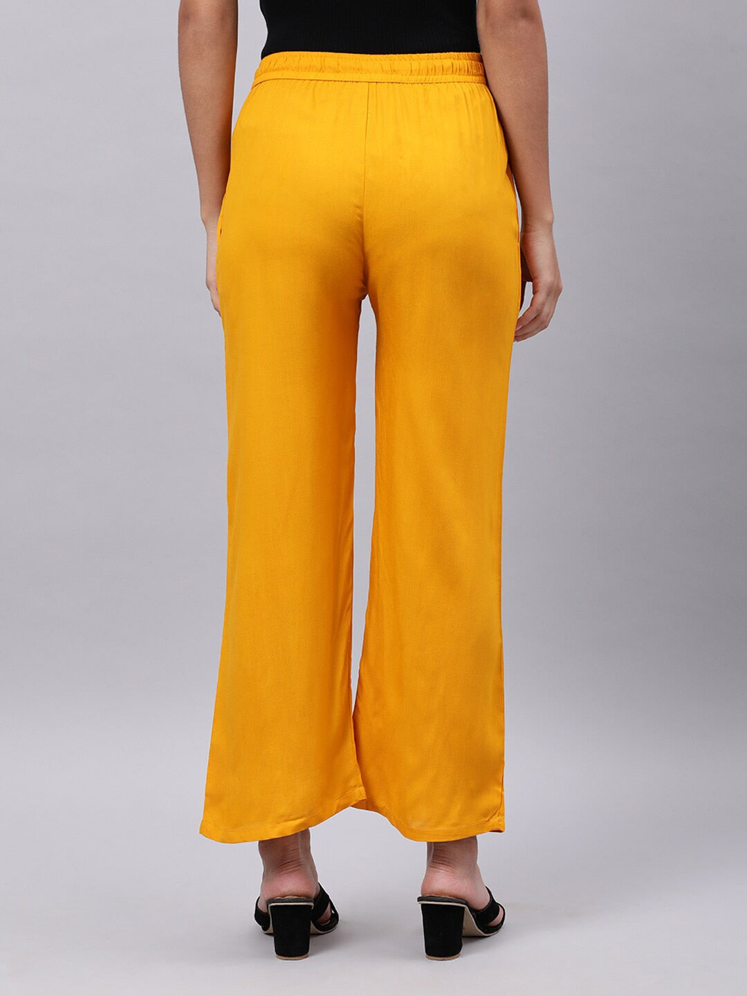 Souchii Yellow Liva Ethnic Palazzos