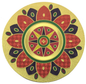 Stickerbazaar Micro Golden Embossing Rangoli Stickers