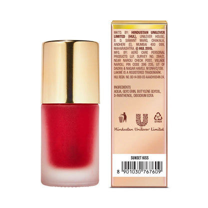 Lakme 9To5 Double Duty Lip & Cheek Water Stain, Transferproof & Long Lasting , Sunset Kiss