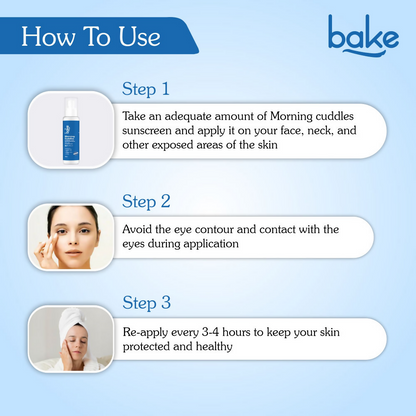 Bake Morning Cuddles 5% Niacinamide Sunscreen SPF 70