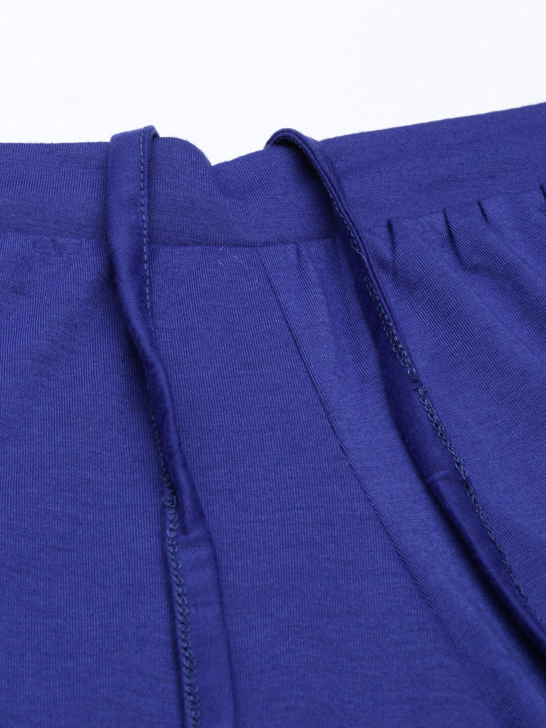 Souchii Women Navy Blue Knitted Palazzos